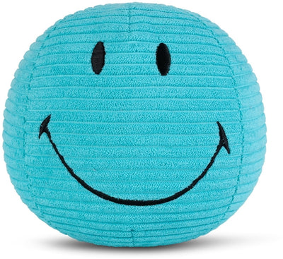 Smiley Bon Ton Toys - peluche in velluto a coste verde acqua - 13 cm