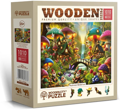 Wooden city wooden.city houten puzzel mushroom wonderland 1000 stukjes fantasie.