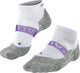 Falke ru4 cool short anti-ampolla material funcional calcetines para correr mujeres blanco - talla 37-38