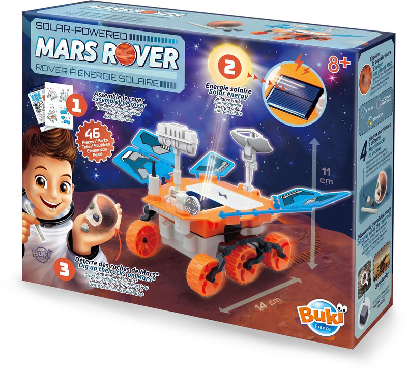 Buki france buki - mars rover con energía solar - juguete de construcción - vehículo con energía solar