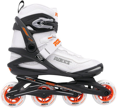 Roces icon x 80 skeelers - inline skates - wit oranje - maat 40