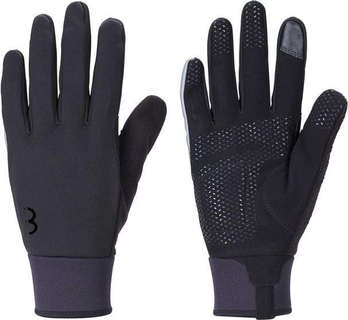 Bbb Cycling controlzone guantes de ciclismo de invierno - 5 - 10 ℃ - guantes de ciclismo resistentes al viento para hombres y mujeres - guantes deportivos - compatibles con pantalla táctil - negro - talla s - bwg-36