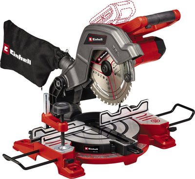 Tronzadora tronzadora a batería Einhell te-ms 18 8 li solo - power x-change - 18 v li-ion - ø216 mm - incl. Hoja de sierra de 40 dientes - excl. batería y cargador