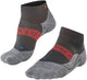 Falke ru4 cool short anti-ampolla material funcional calcetines para correr mujeres negro - talla 35-36