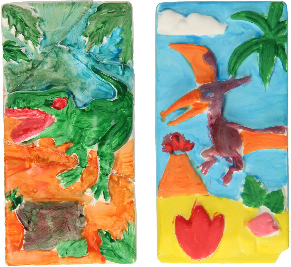 Pintura de yeso dino