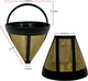 Filtro permanente color oro per caffettiera scanpart misura 4