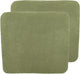 Meyco baby uni changing pad cover - 2-pack - terry cloth - olive green - 85x75cm