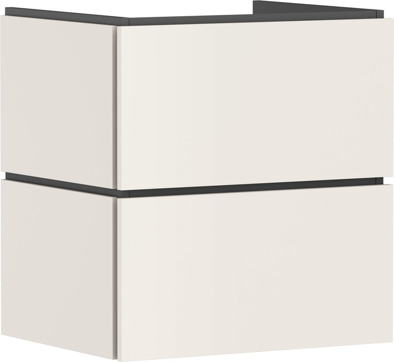 Hansgrohe xilesa e - mobile da bagno - misura 580 470 mm - 2 cassetti - per lavabo - beige sabbia opaco