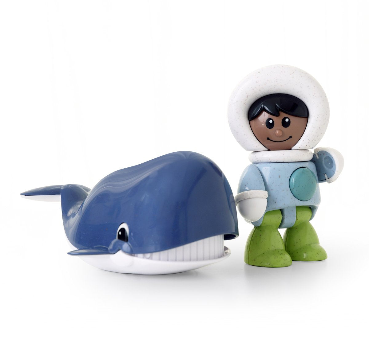 Tolo bio toy set balena e ragazzo della piscina - giocattoli educativi sostenibili.