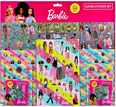 Súper súper pegatina encubierto Barbie