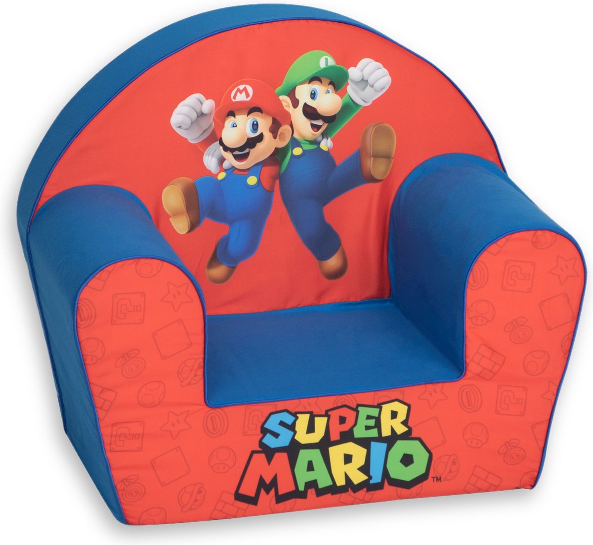 Simba Nintendo - Super Mario - Mario Luigi - asiento para niños - sofá - a partir de 2 años.
