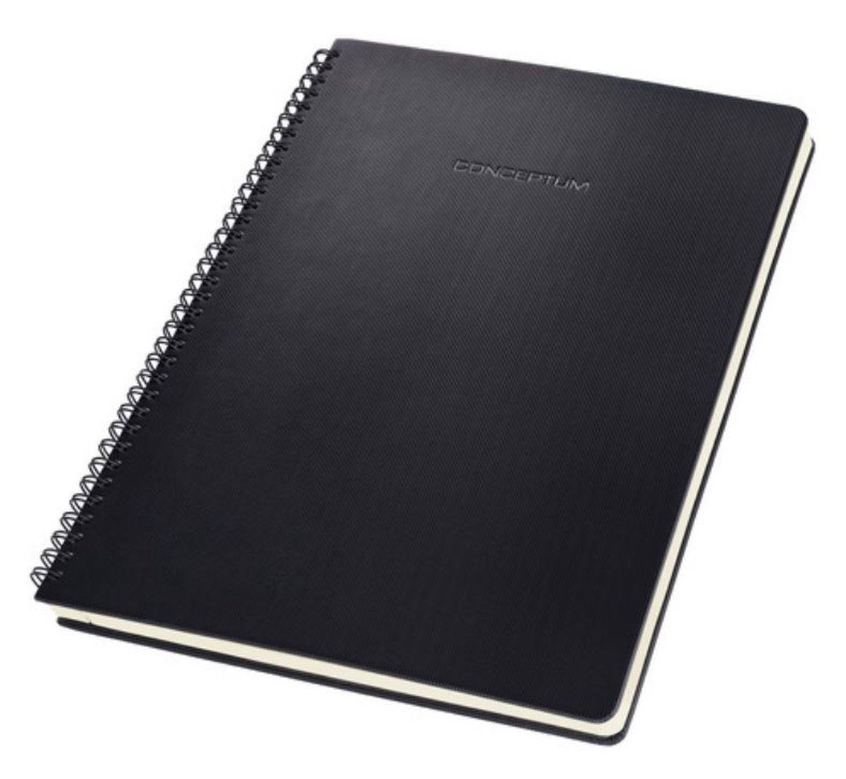 Sigel - quaderno a spirale - conceptum - a4 - nero - copertina rigida - 160 pagine - riga - carta 80 grammi - si-co821