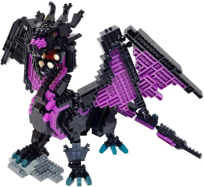 Bandai - nanoblock - figura di drago deluxe - figura di mattoni 960 pezzi - modello di assemblaggio set di costruzione - kit di costruzione del drago - kit di costruzione giocattoli bambini 12+ adolescenti adulti - nbc032