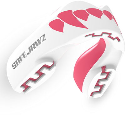 Safejawz protector bucal extro-series dracula blanco rosa junior