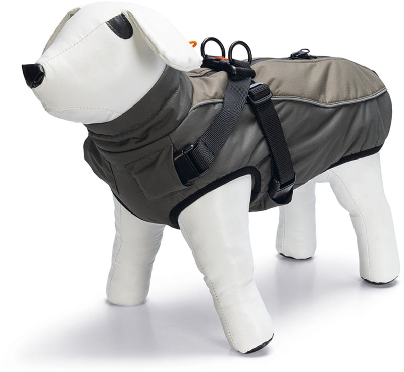 Beeztees milo - hondenjas + hondentuig - grijs - 56 cm