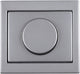 Atenuador pulsador berker k5 placa central acero inoxidable