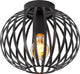 Lucide manuela –sylvan - lampada da soffitto (lampada da soffitto) - ø 25,5 cm - 1xe27 - nero