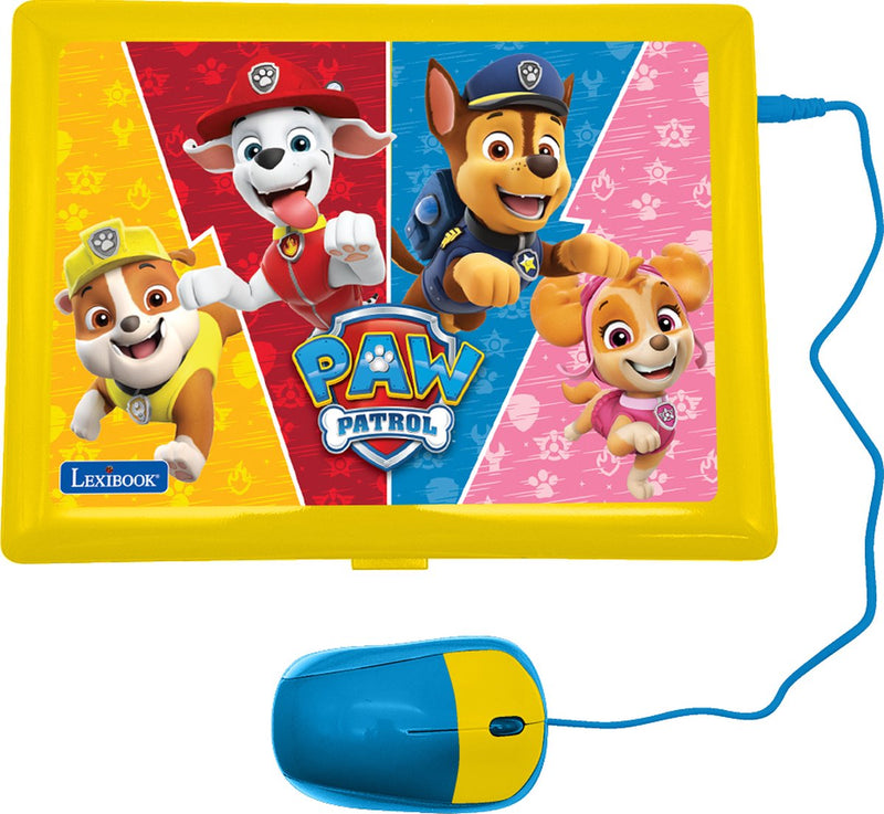 Lexibook Paw Patrol portatile educativo parlante bilingue con 170 attività (85 in ogni lingua), ampio schermo da 6,7" in inglese e tedesco