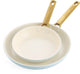 Greenpan padova reserve light blue 2-delige koekenpannenset - 20cm en 26cm - pfas-vrij