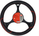 Coprivolante per auto Carpoint - pelle PU nera con accenti rossi - per volanti con diametro di 37-39 cm