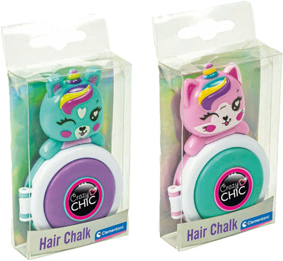 Clementoni Crazy Chic Belluino Calco di capelli Unicorno Blu viola