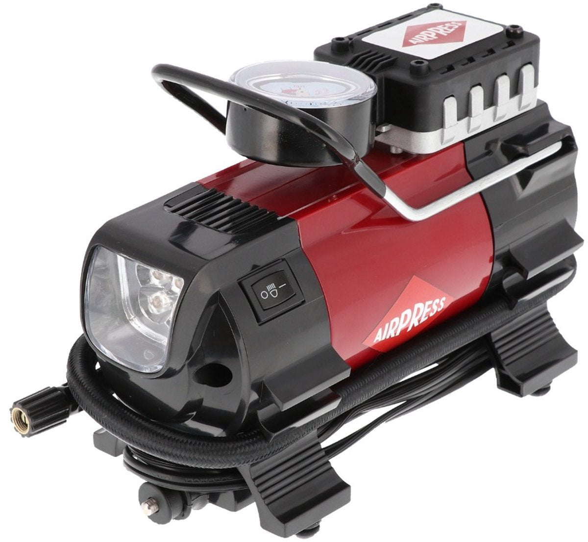 Compresor Airpress mini sin aceite 12v 7 bar 27 l min