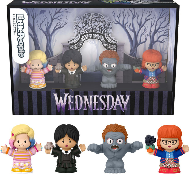 Fisher-Price Little People Collector Wednesday edizione speciale set per adulti e fan - 4 personaggi
