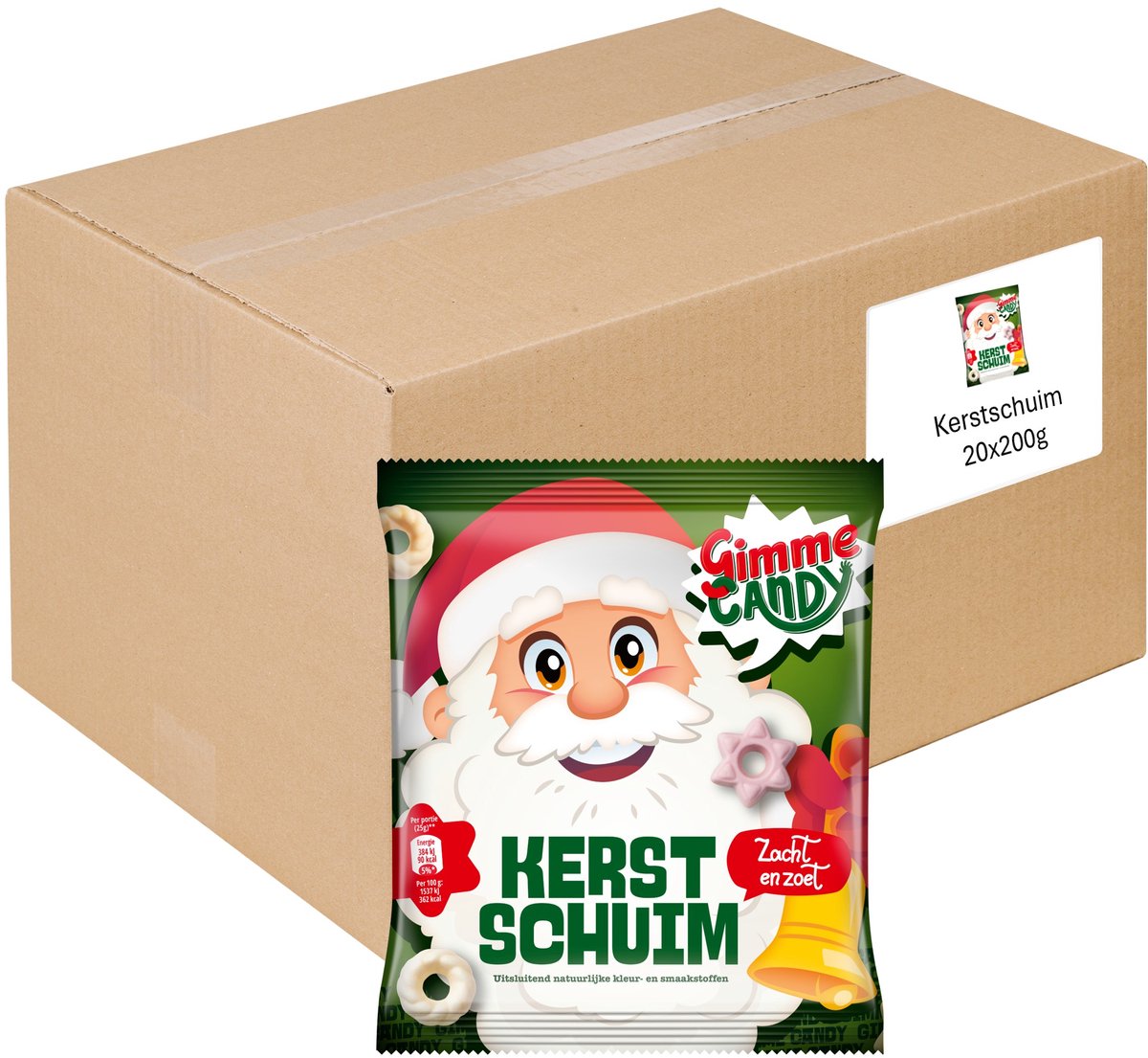 Dammi caramelle - Schiuma di Natale - 20 buste - 200 grammi