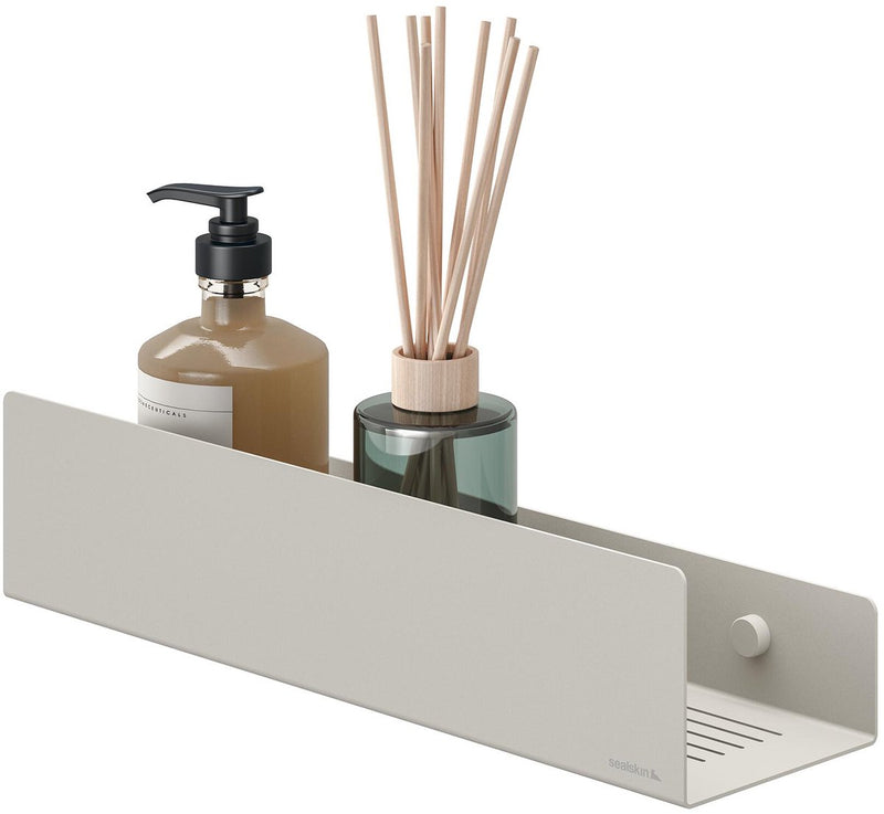 Sealskin brix - piatto doccia - supporto da parete 35 cm - greige - beige - 35 x 10 x 8 cm