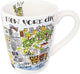 Taza rubia amsterdam city nueva york - 350 ml