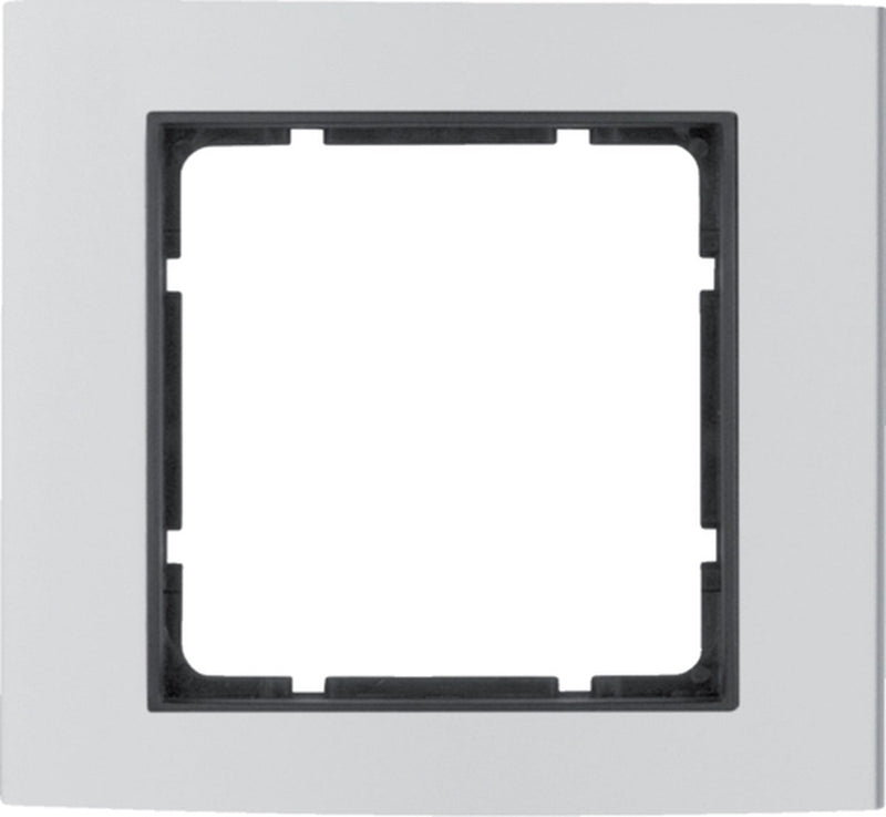 Hager 10113004 - aluminium - anthracite - aluminium - matte - screwless - berker - 1 pc(s)