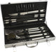 Leopold Vienna - Set di utensili per barbecue da 18 pezzi in valigetta per barbecue - Accessori per barbecue