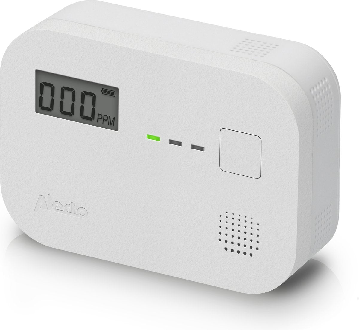 Detector de monóxido de carbono de Alecto con pantalla