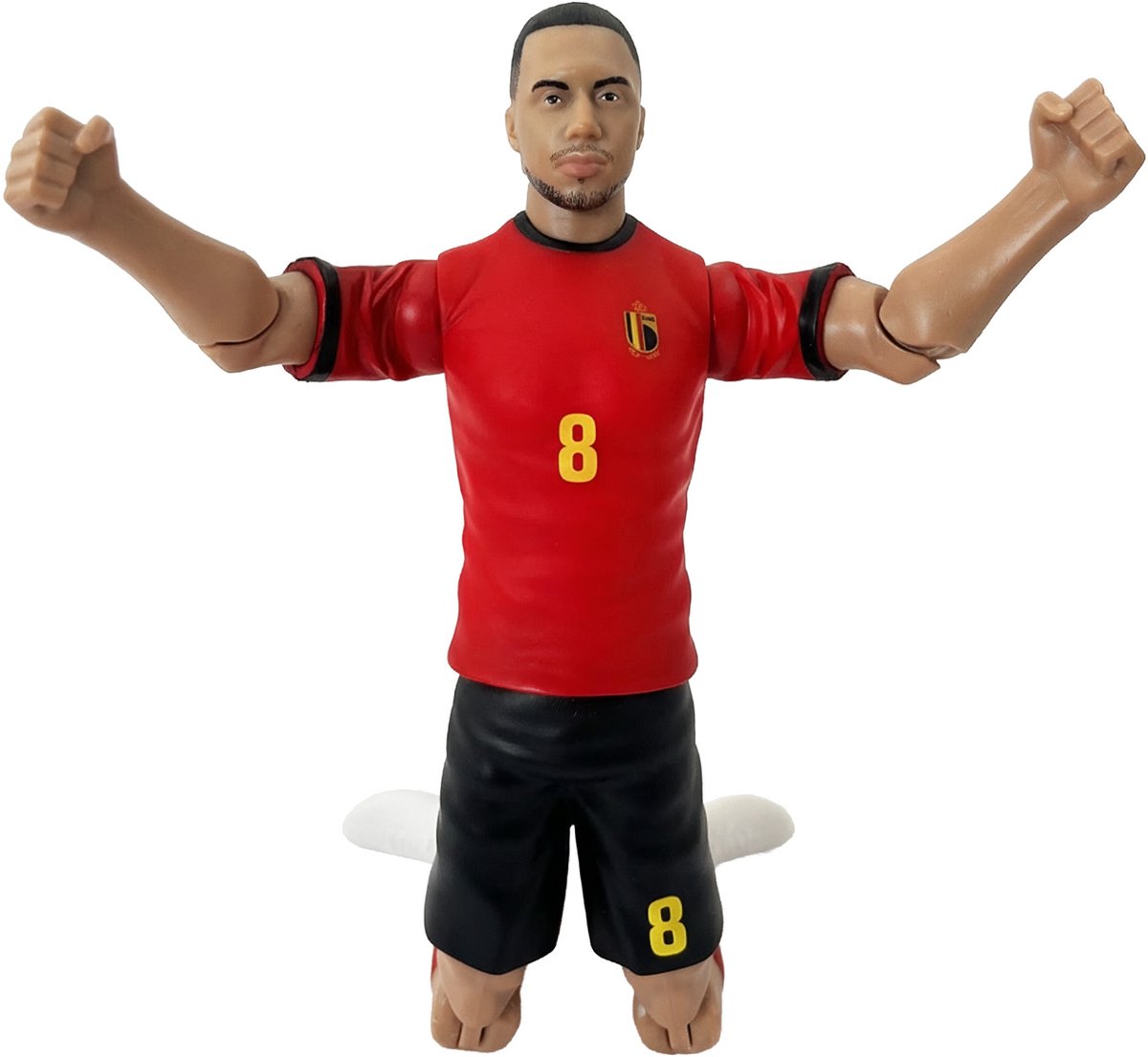 Megableu actiefiguur rode duivels - youri tielemans - voetbalpop met bewegende ledematen - officiële merchandise