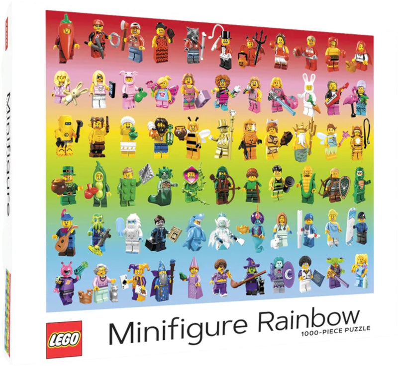 Lego - puzzle 'minifigure arcobaleno' (1000 pezzi)