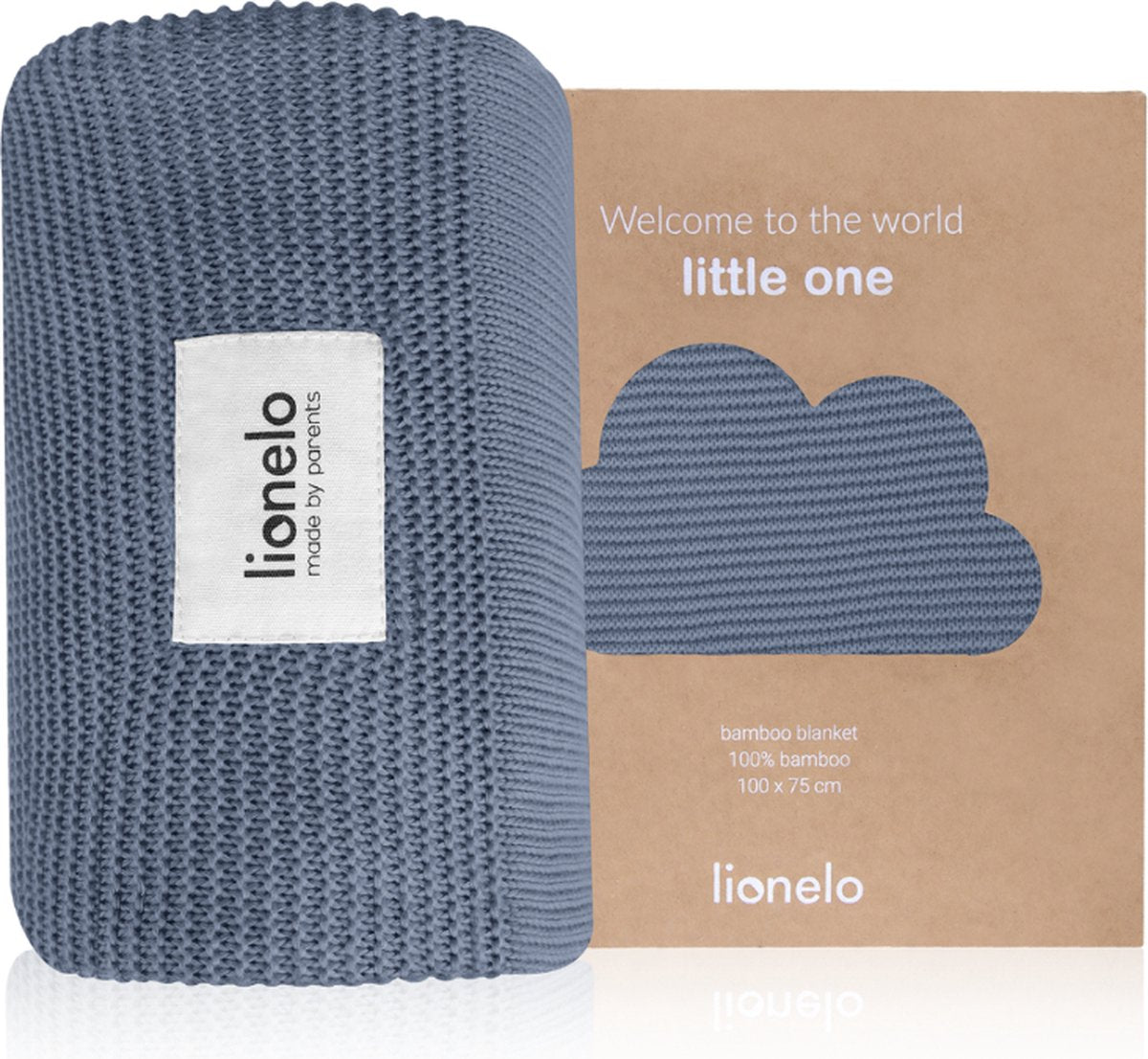 Manta de bambú Lionelo - manta de bebé de lujo - hipoalergénica - antibacteriana - antifúngica - 100% algodón de bambú - termorreguladora - suave transpirable - sostenible - lavable - desde el nacimiento - 100×75 cm