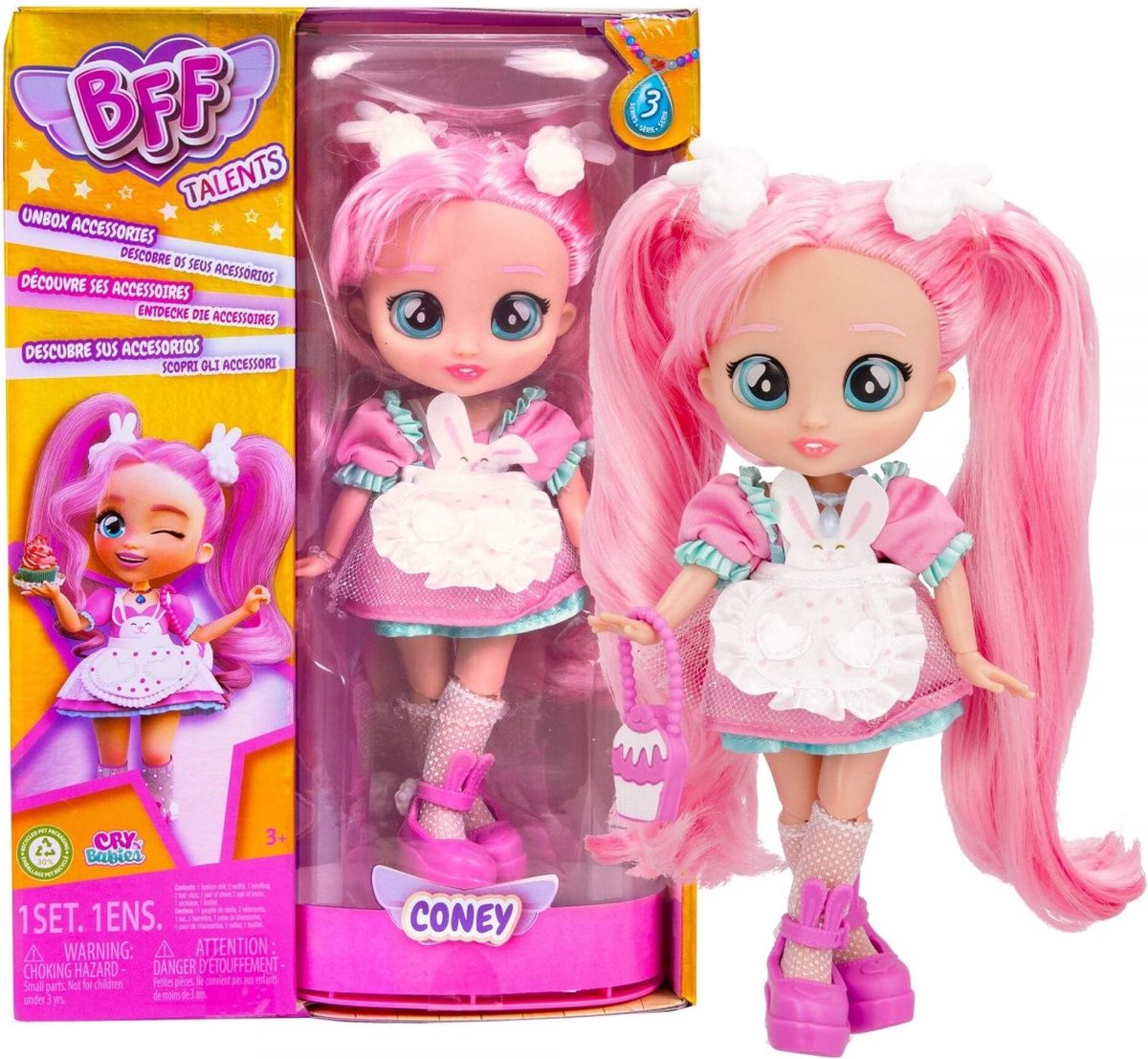 Imc toys bff by cry babies modepop coney - incl. accessoires