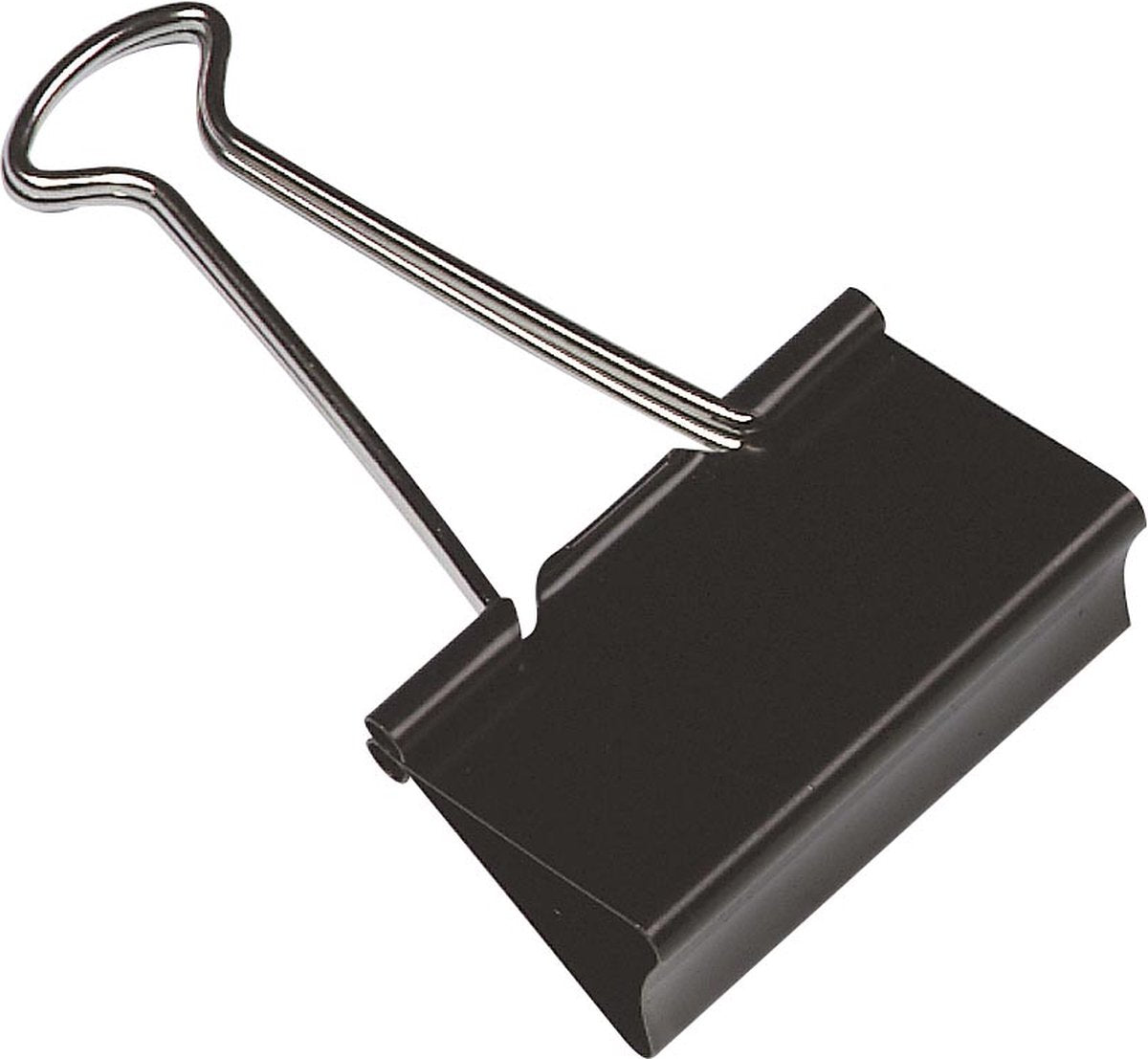 Q-connect foldbackclip, zwart, 19 mm, 12 doosjes van 10 stuks