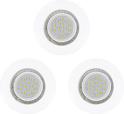 Eglo peneto - inbouwspotje - led - ø78mm. - wit - set 3 spots - inclusief lichtbronnen