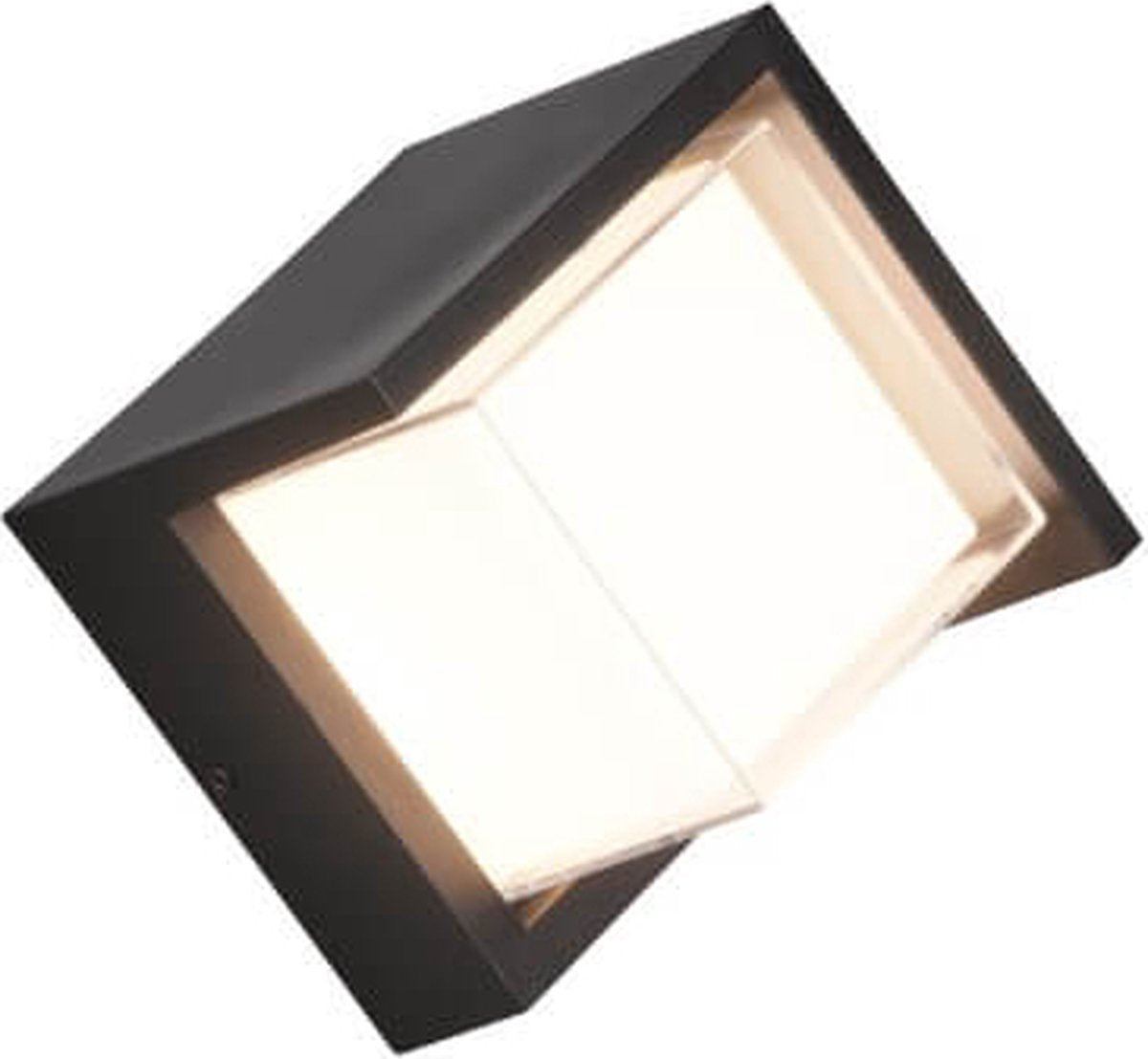 Rl live your light reality puno - lampada da parete - nero opaco - incl. 1x smd 8w - illuminazione esterna - ip54