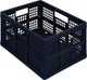 Caja de almacenamiento realmente útil realmente útil 45 litros 570x390x285mm plegable negro