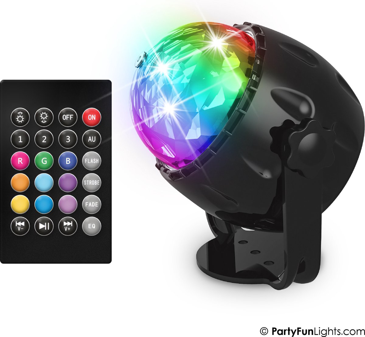 Partyfunlights - lampada da festa - LED - USB - altoparlante - telecomando