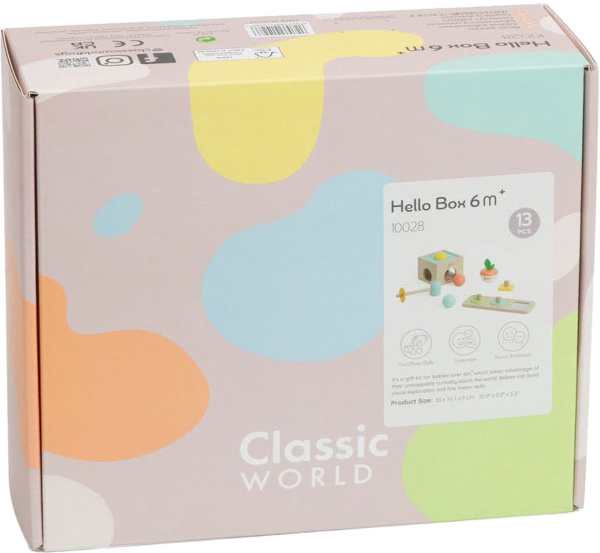 Classic World World Baby Hello Toy Box 6-12 meses