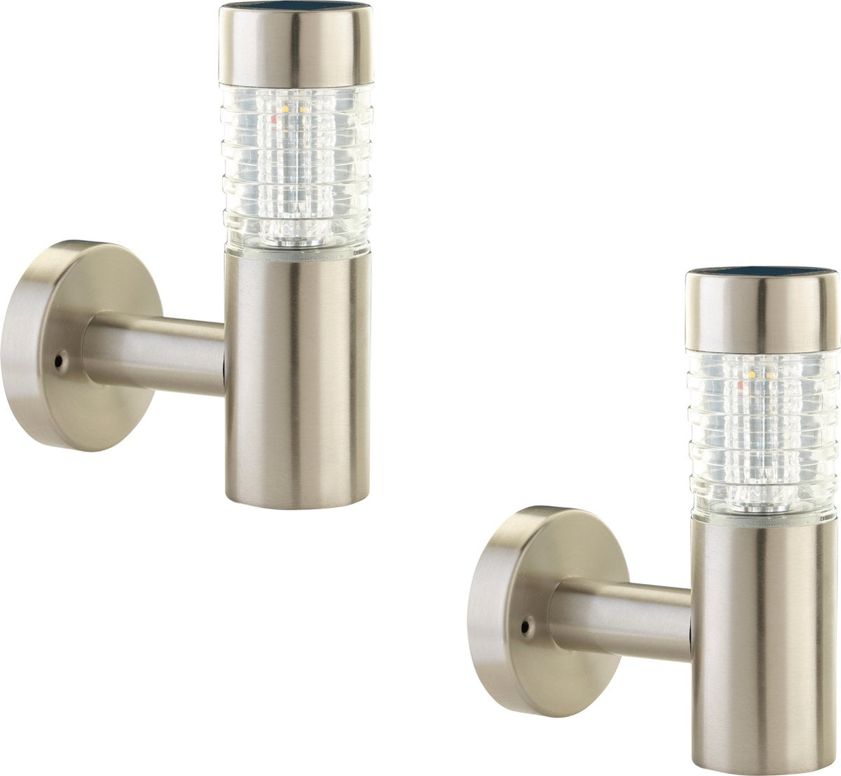 Luxform - lampada da parete solare da esterno - tacoma - 2 pezzi - 5 lumen - alimentata da energia solare