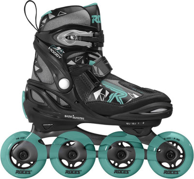 Skates en línea Moody TIF 82A Black Aqua Tamaño 30-35