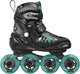 Skates en línea Moody TIF 82A Black Aqua Tamaño 30-35