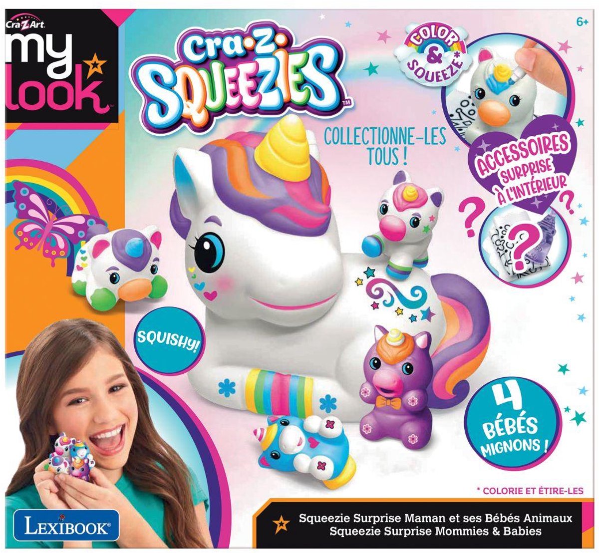 Lexibook squeezie verrassing mama's baby's