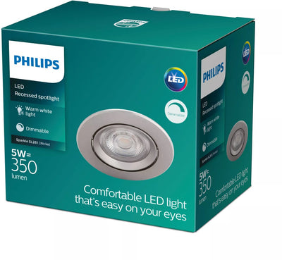 Philips LED Philips Sparkle foco empotrable - 1 luz - níquel