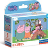 Clementoni blokpuzzel peppa pig, 6st.