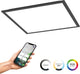 Eglo connect.z moradillo smart led paneel - 39.5 x 39.5 cm - zwart - instelbaar rgb wit licht - dimbaar - zigbee